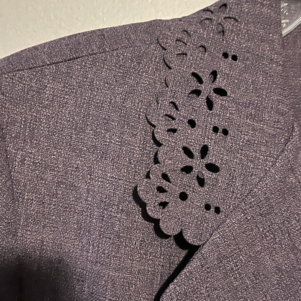 Alfred Dunner Blazer 16 Pants Suit 14 Dark‎ Purple Formal Business Career Office - Picture 5 of 8